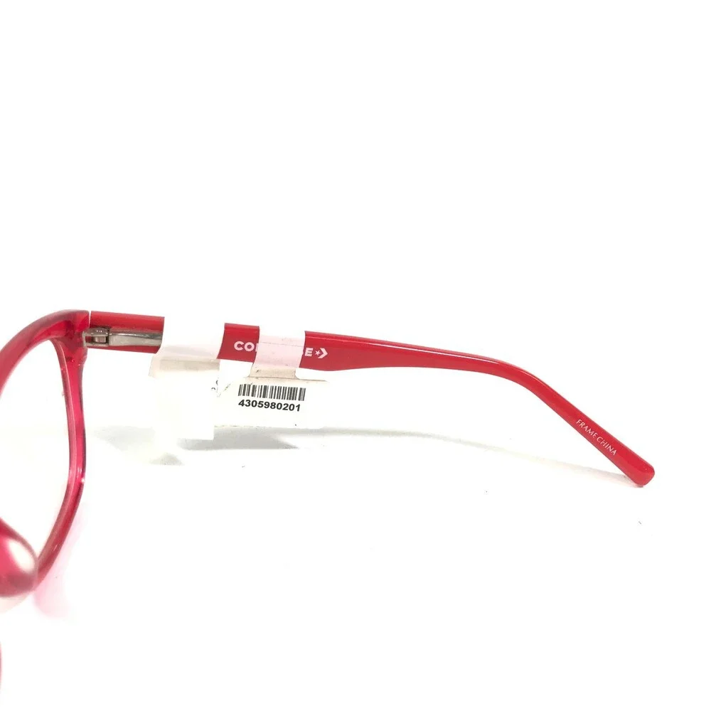Converse Kids Eyeglasses Frames K405 RED Bright Square Full Rim 49-16-130